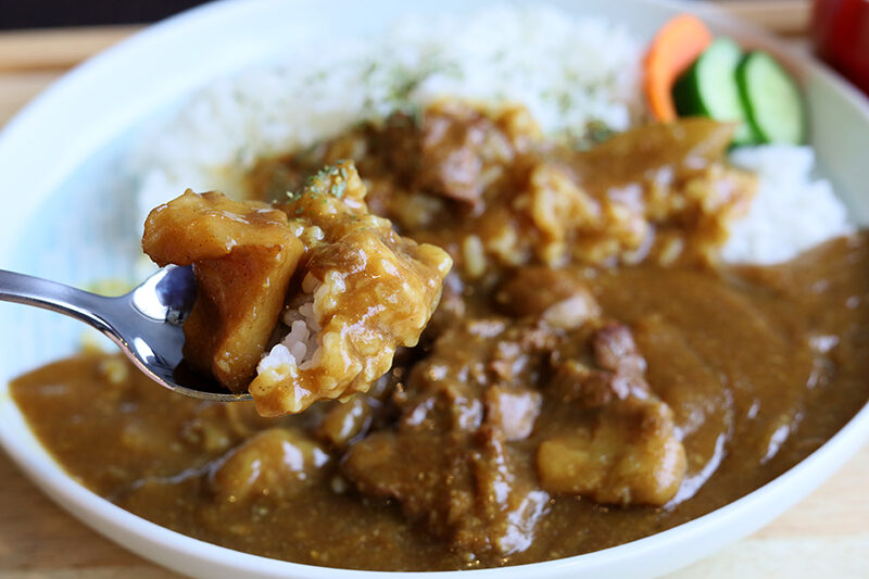 おにぎりcafe SAWAの飛騨牛 牛すじカレー