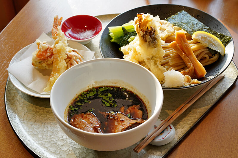 お醤油のつけ麺premium