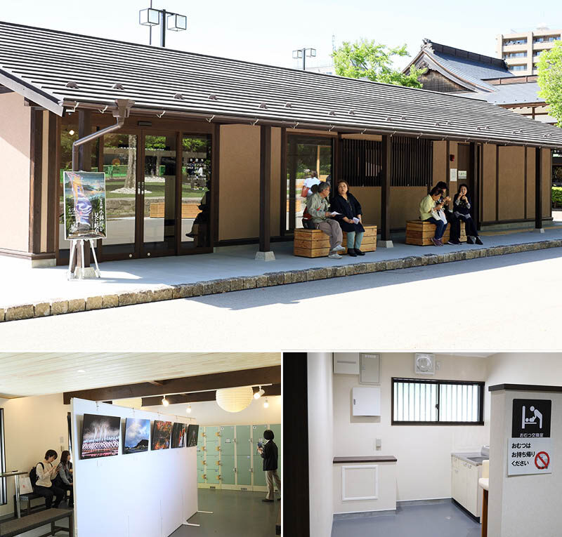 岐阜城楽市の休憩所