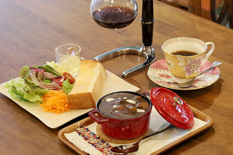 &Rcafeのランチ