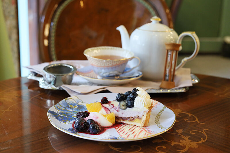 &Rcafeのブルーベリータルト