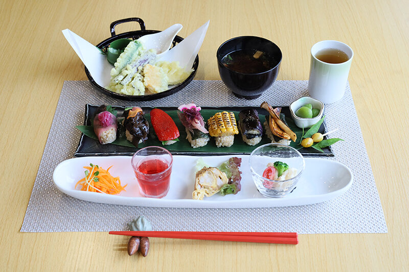 フォレストカフェ sora*neの季節野菜のにぎり寿司 上ランチ