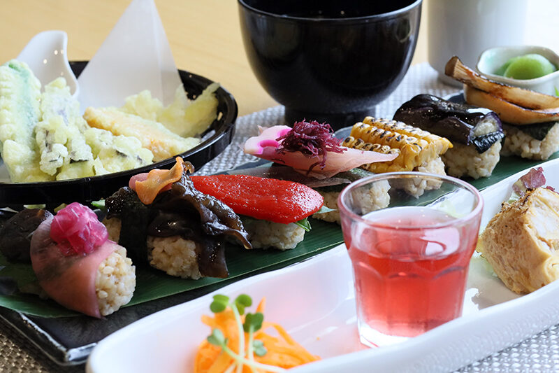 フォレストカフェ sora*neの季節野菜のにぎり寿司 上ランチ
