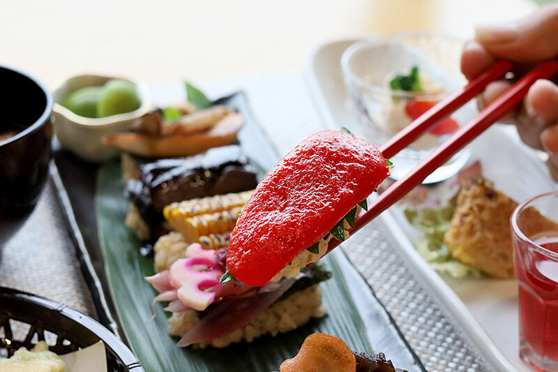 フォレストカフェ sora*neの季節野菜のにぎり寿司 上ランチ