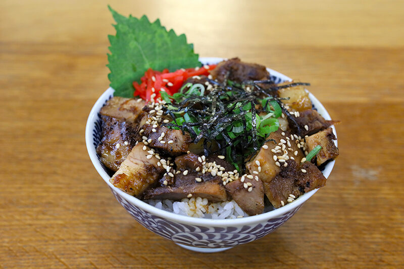 中華料理大門の炙りチャーシューミニ丼